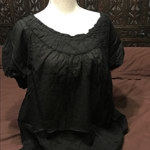 🖤 STYLE TREND 🖤 Mossimo BOHO short sleeve balloon top slightly SHEER 🖤